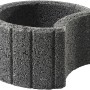 Anthrazit Pflanzring Groß, ca. 48x25cm, aus Beton für Hangbefestigung und Gartengestaltung.