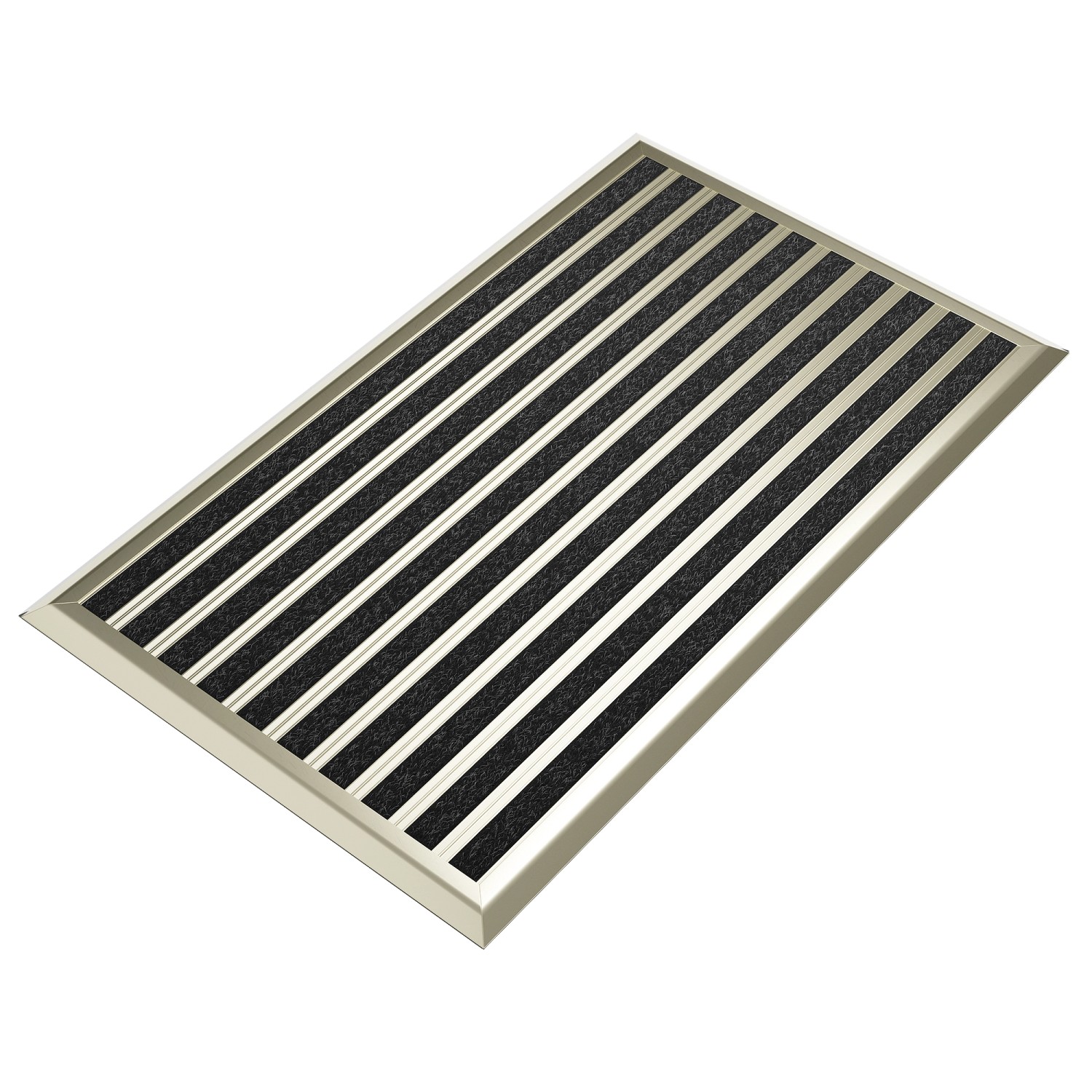 Björn&Schiller Fußmatte mit Goldenem Aluminium Rand 55 x 90 cm für Außenber günstig online kaufen
