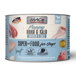 Mac's Hunde-Nassfutter Puppy Huhn und Kalb 200 g