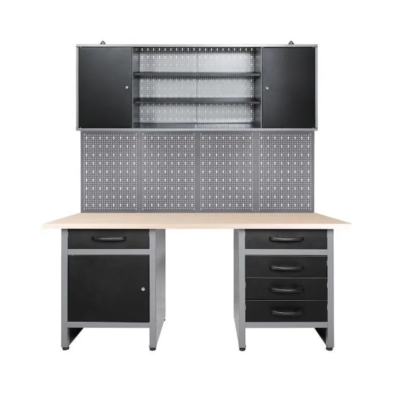 Ondis24Werkstatt Set Harry 160 cm mit Sitzraum Melamin