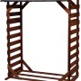 Massives Kaminholzregal Ligno mit Bitumendach, aus FSC®-zertifiziertem Holz.