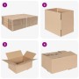 vidaXL Faltbox mit Speicher 50 Stk Natur 30 x 21,5 x 14 cm Karton 4106567_6