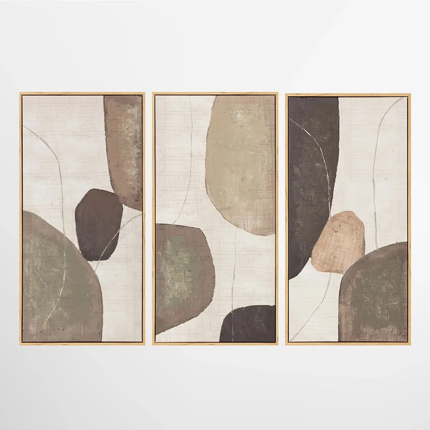 ArtUniverse Leinwandbild Soft Natural Geometry I 70 x 105 cm