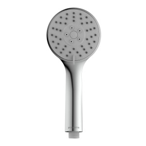 Schütte Handbrause Napoli Chrom, runde Brause mit Antikalk-Noppen für Dusche.