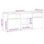 vidaXL TV-Schrank mit LED-Leuchten Artisan-Eiche 120x30x50 cm 856352_16