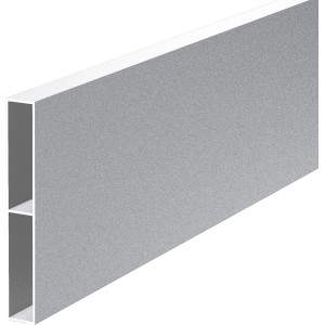 ZacAlu Lattenbrett, silbergrau, 14,5x180 cm, für Zaunbau & Sichtschutz.