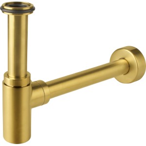 Mattgoldener baliv Flaschensiphon DS-3460 für Waschbecken im zeitlosen Design.