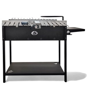Grillpeter Mangal Set Batyr 80 mit 15er Drehspieß Edelstahlmotor