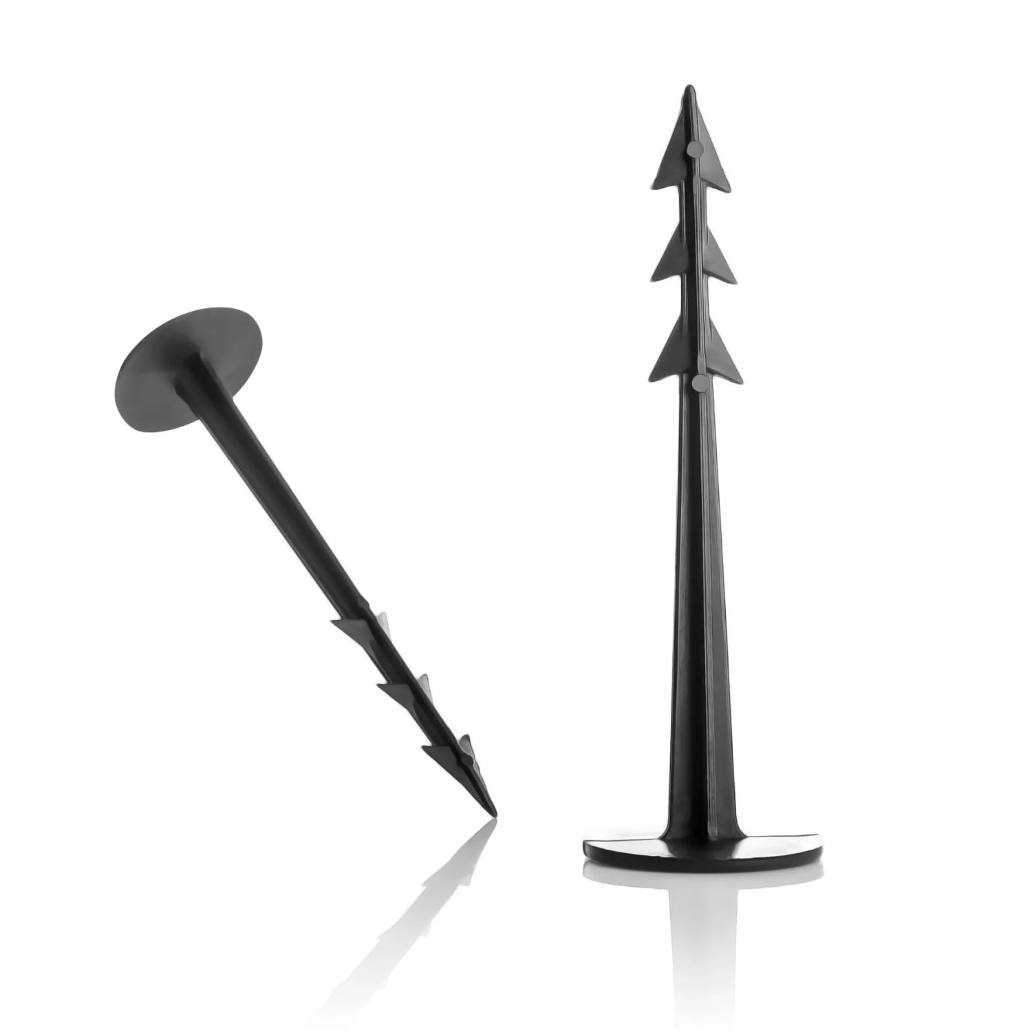 BigDean 200x Erdnägel Für Unkrautvlies Mit 3 Widerhaken 12,5 cm