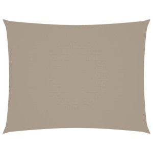 vidaXL Sonnensegel Oxford-Gewebe Rechteckig 3x4,5 m Taupe 135431