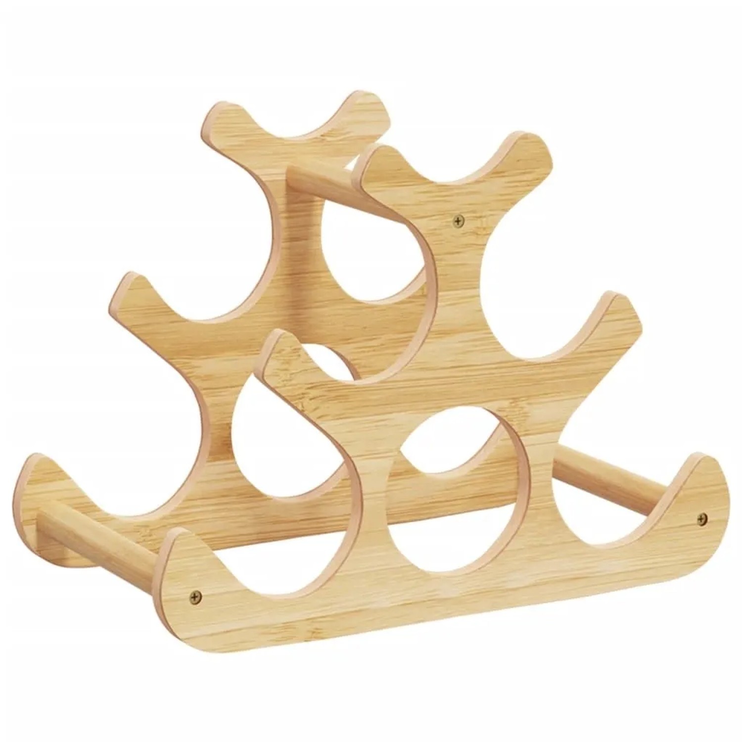VidaXL Weinregal für 6 Flaschen 35x18x25,5 cm Bambus