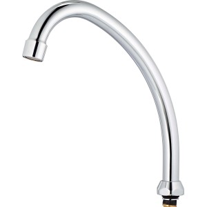 HU-Auslauf, 200 mm, Chrom, für Waschtisch- und Küchenarmaturen.