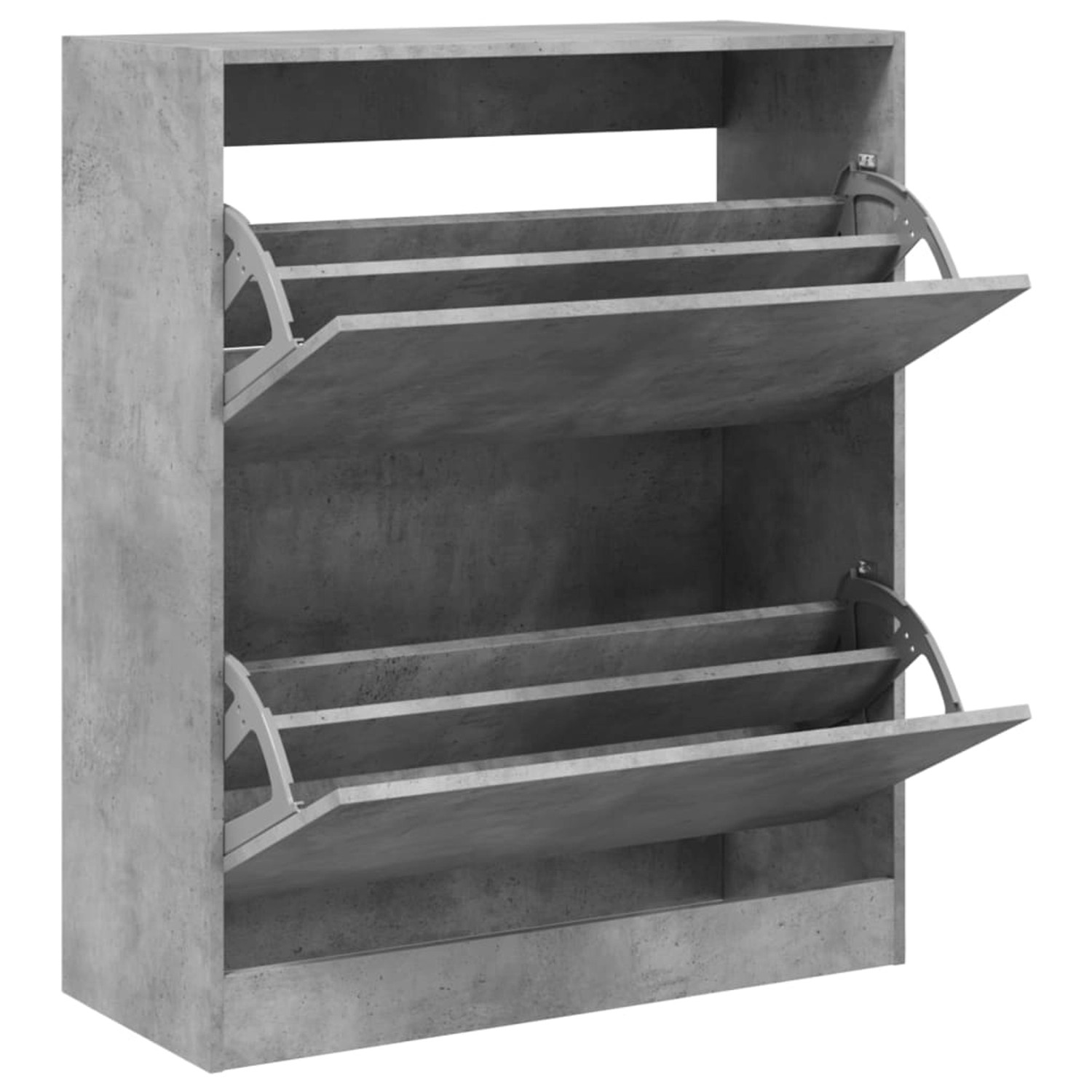 vidaXL Schuhschrank Betongrau 80x34x96,5 cm Holzwerkstoff 839969 günstig online kaufen