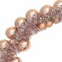 vidaXL Weihnachtskugelgirlande Rose Gold 186 cm Polystyrol 42019697_6