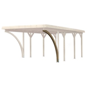Karibu Einfahrtbogen aus Leimholz für Einzelcarport Classic + Premium