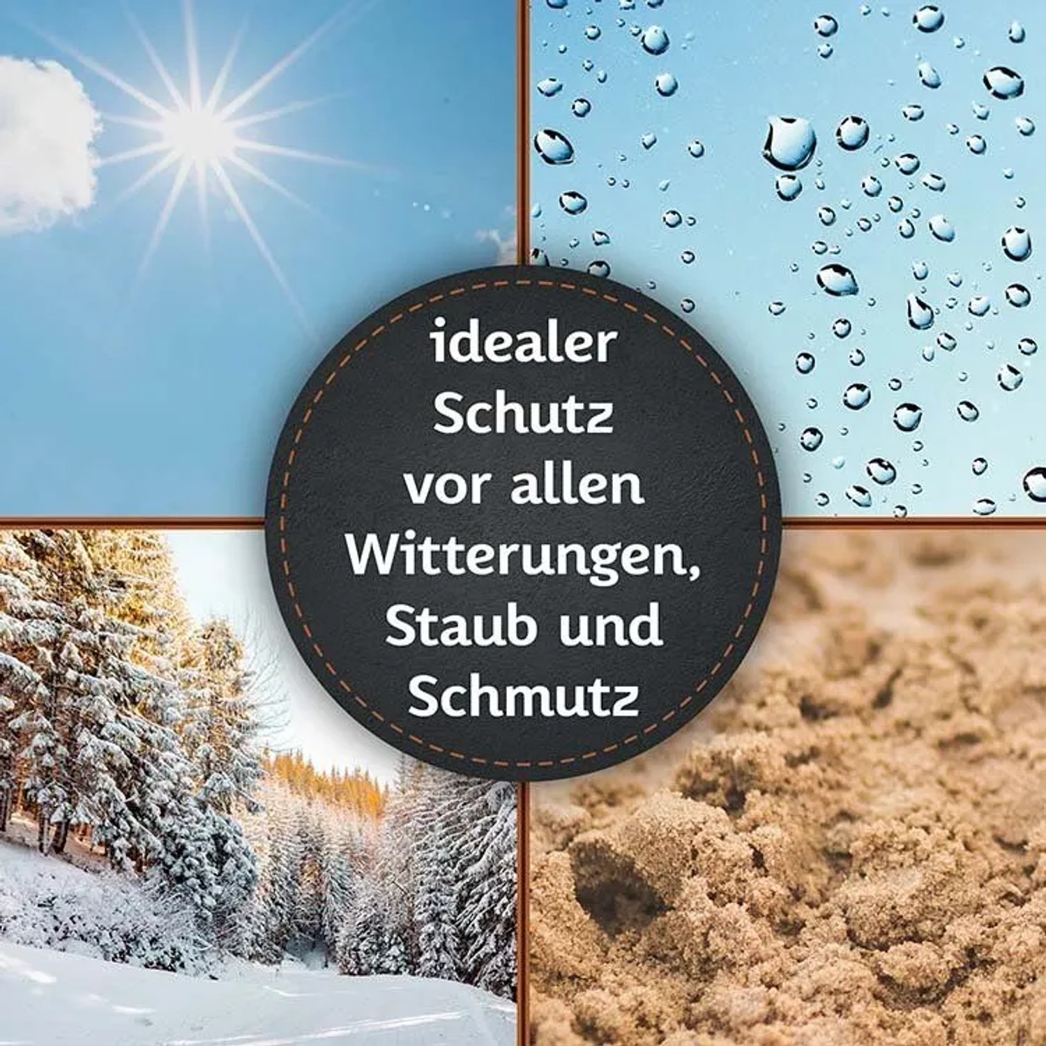 Schutz vor Sonne, Regen, Schnee und Schmutz für die TTL Garden Grillabdeckung.