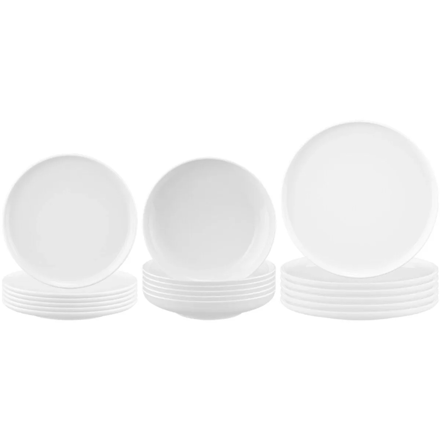 Seltmann Weiden Sento Home Teller-Set 18-teilig Weiß