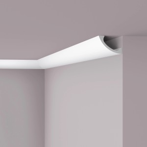 Weiße NOEL & MARQUET Eckleiste WT3 für indirekte Beleuchtung, 2m Länge.