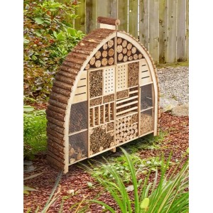 Kobolo Insektenhotel Insektenhaus LUXURY XXL 101x23x109 cm Zweigeteilt