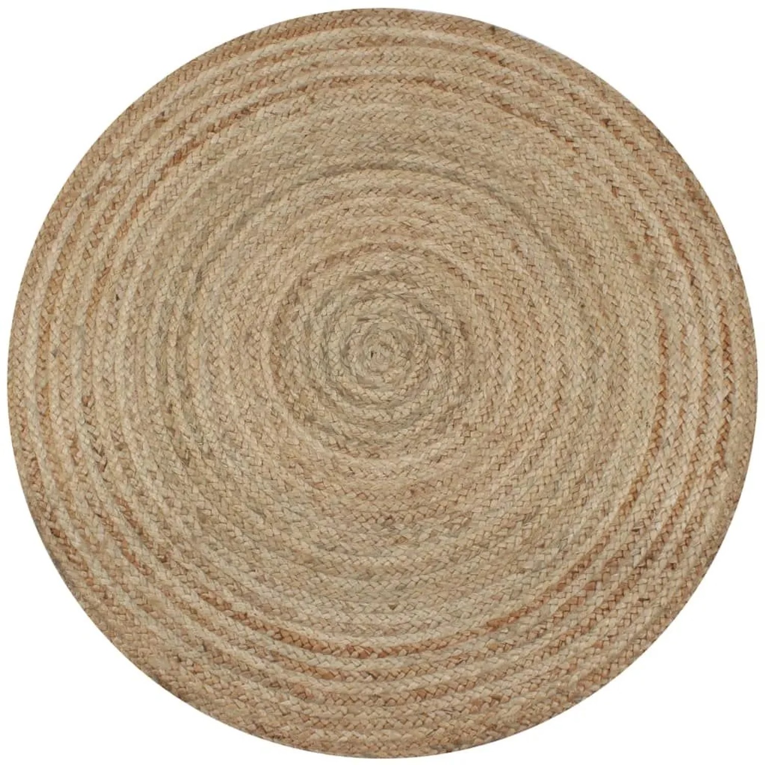 vidaXL Teppich Jute Geflochten 120 cm Rund 245337