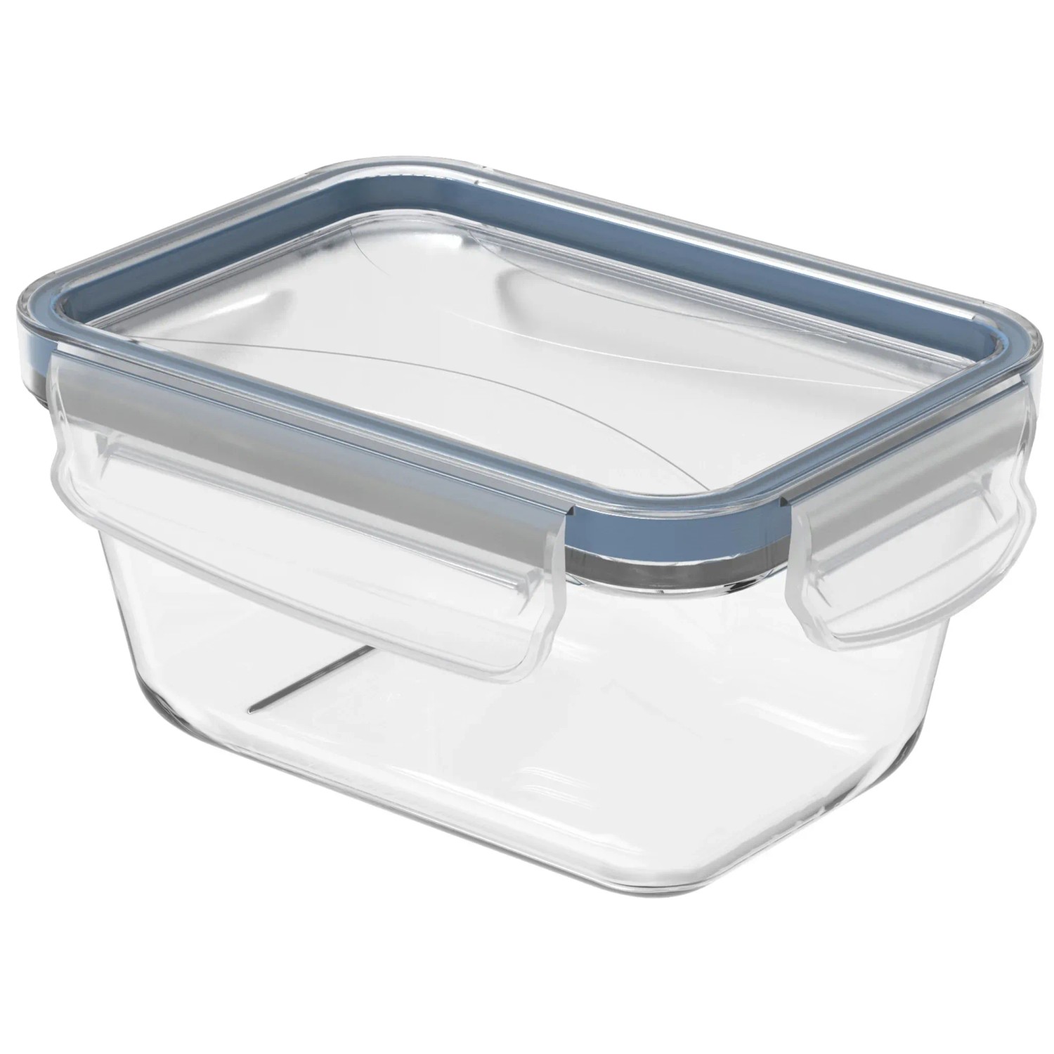 Rotho Kühlschrankdose Clic & Lock Glas 0,5, Horizontblau