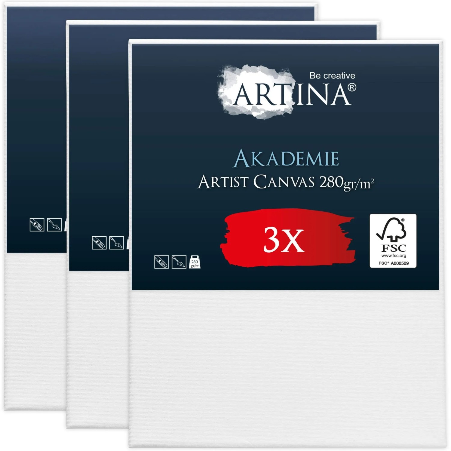 Artina Akademie Keilrahmen 70x90cm FSC 3tlg günstig online kaufen