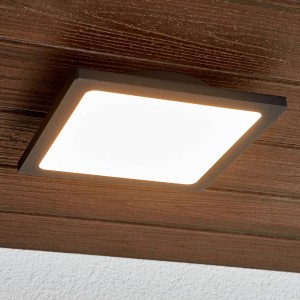 Lucande LED Deckenleuchten Mabella 9619105 Modern in Schwarz aus Aluminium 1-flammig