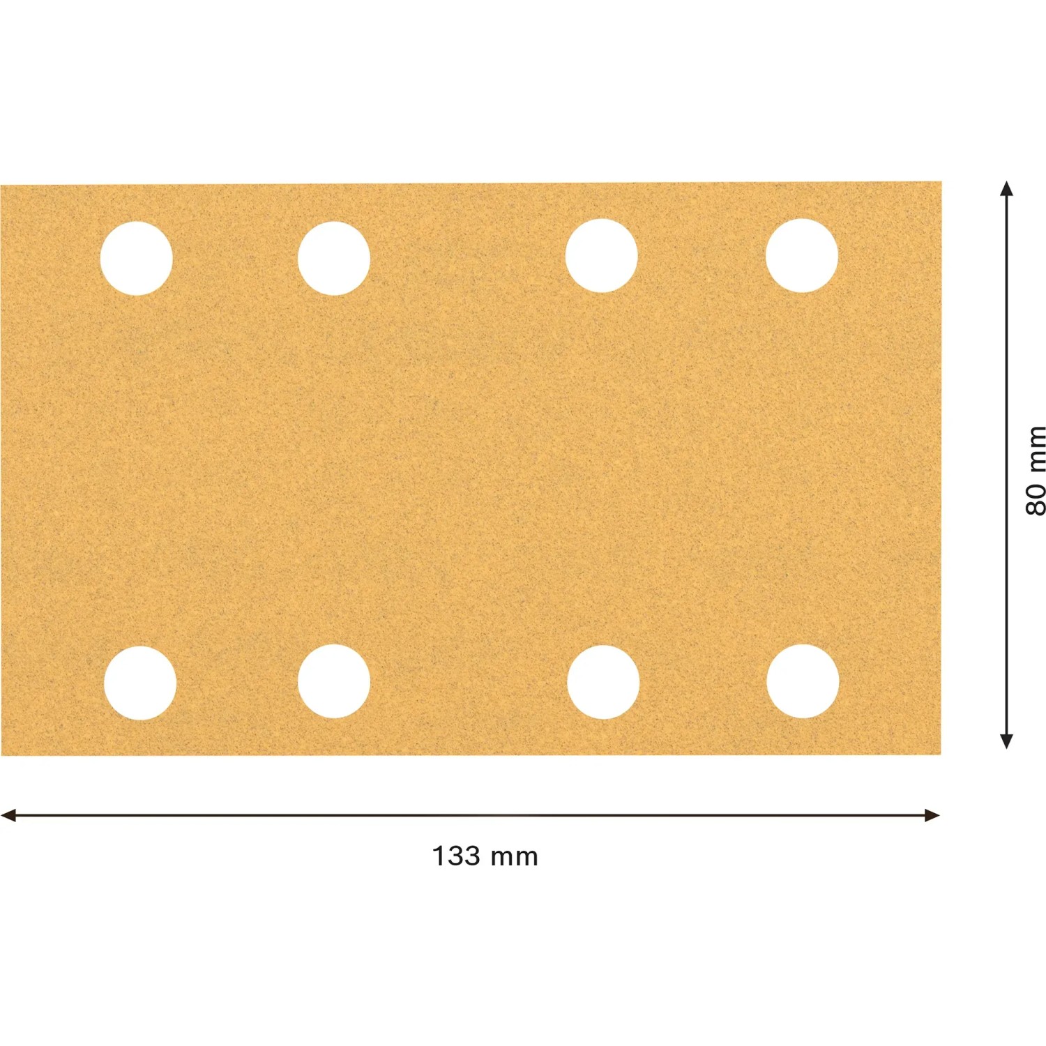 Bosch Expert Schleifblatt C470, 80x133mm, K100, 10 Stück, für Schwingschleifer.