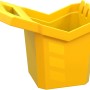 Gelber Eimer aus dem Hape Sandspielzeug-Set, Teil eines 9-teiligen Sets für Spiel & Spaß im Sandkasten.