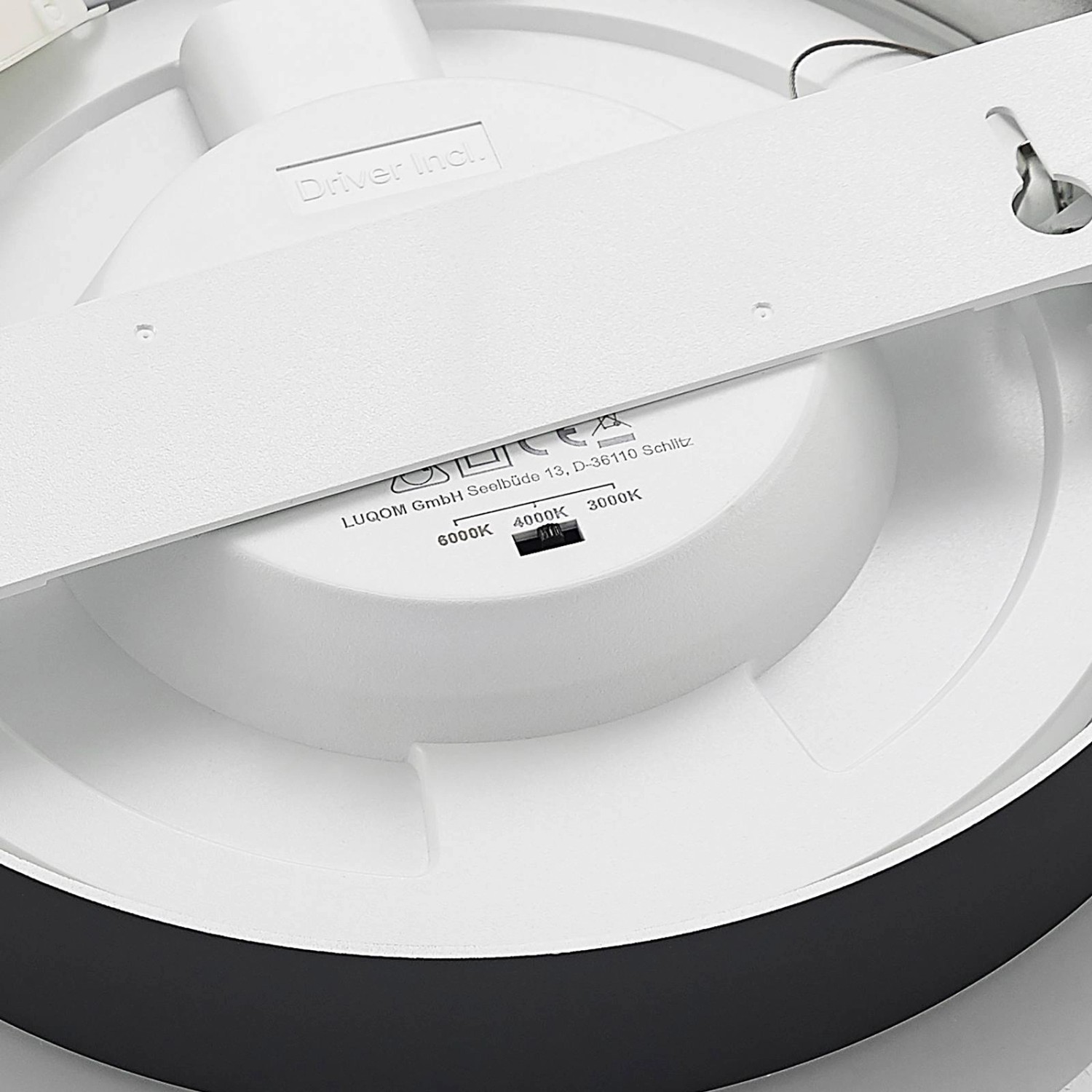 PRIOS LED Deckenleuchte Edwina 9917074 Modern in Schwarz aus Aluminium 1-flammig Badezimmerleuchte_9