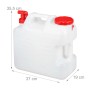 Relaxdays Wasserkanister PE/PP Weiß mit Hahn 20 l_4