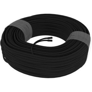 Schwarzes Licht Basis-Kabel, 12V, 2-polig, 40m Rolle für Terrassenbeleuchtung.