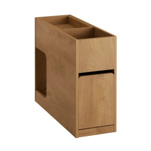 SoBuy Schmaler Beistelltisch Nachttisch Couchtisch mit Schublade FBT158-N