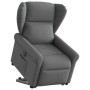 vidaXL Relaxsessel mit Aufstehhilfe Elektrisch Dunkelgrau Stoff 3303395