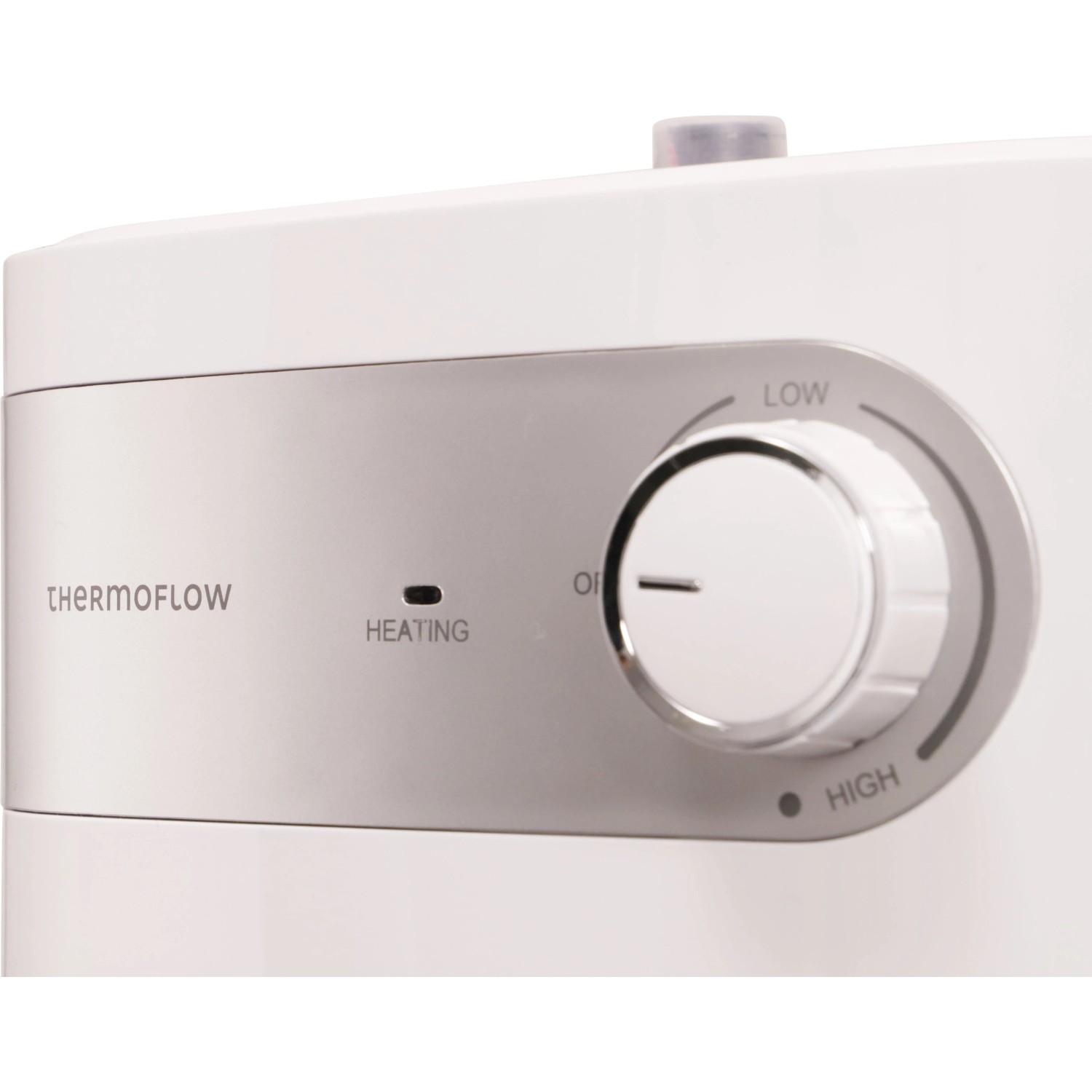 Detailaufnahme Thermoflow Untertischspeicher 5L mit Temperaturregler.