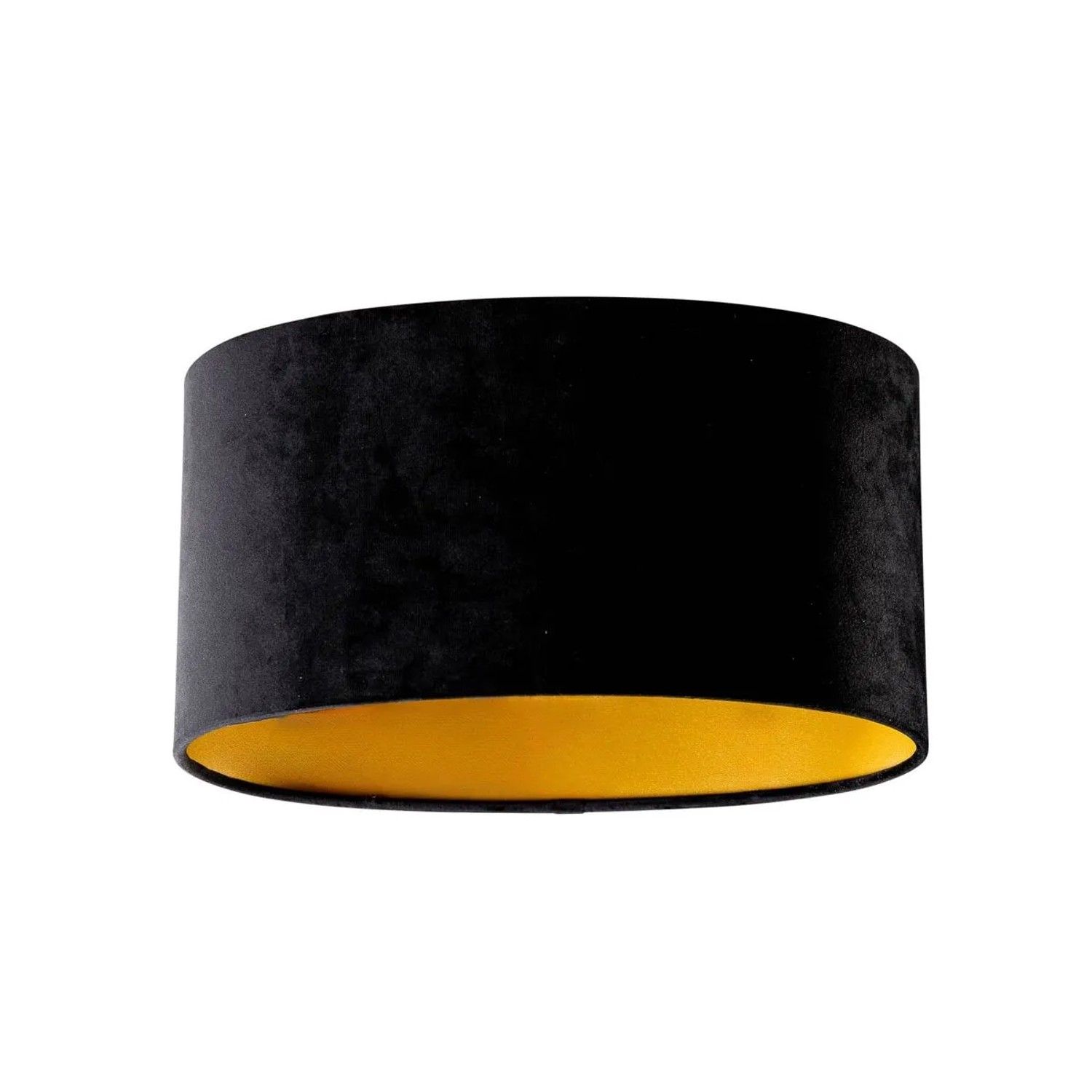 QAZQA Samtlampenschirm Schwarz Oval 35 23 18