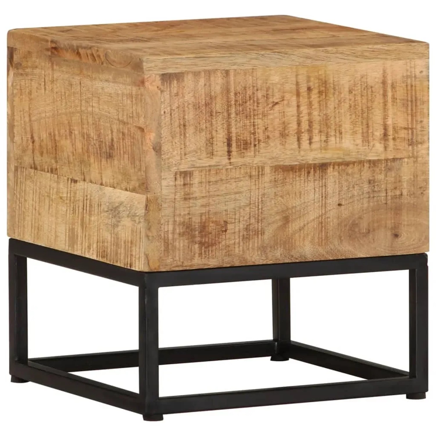 vidaXL Beistelltisch 30x30x33 cm Raues Mangoholz 320814