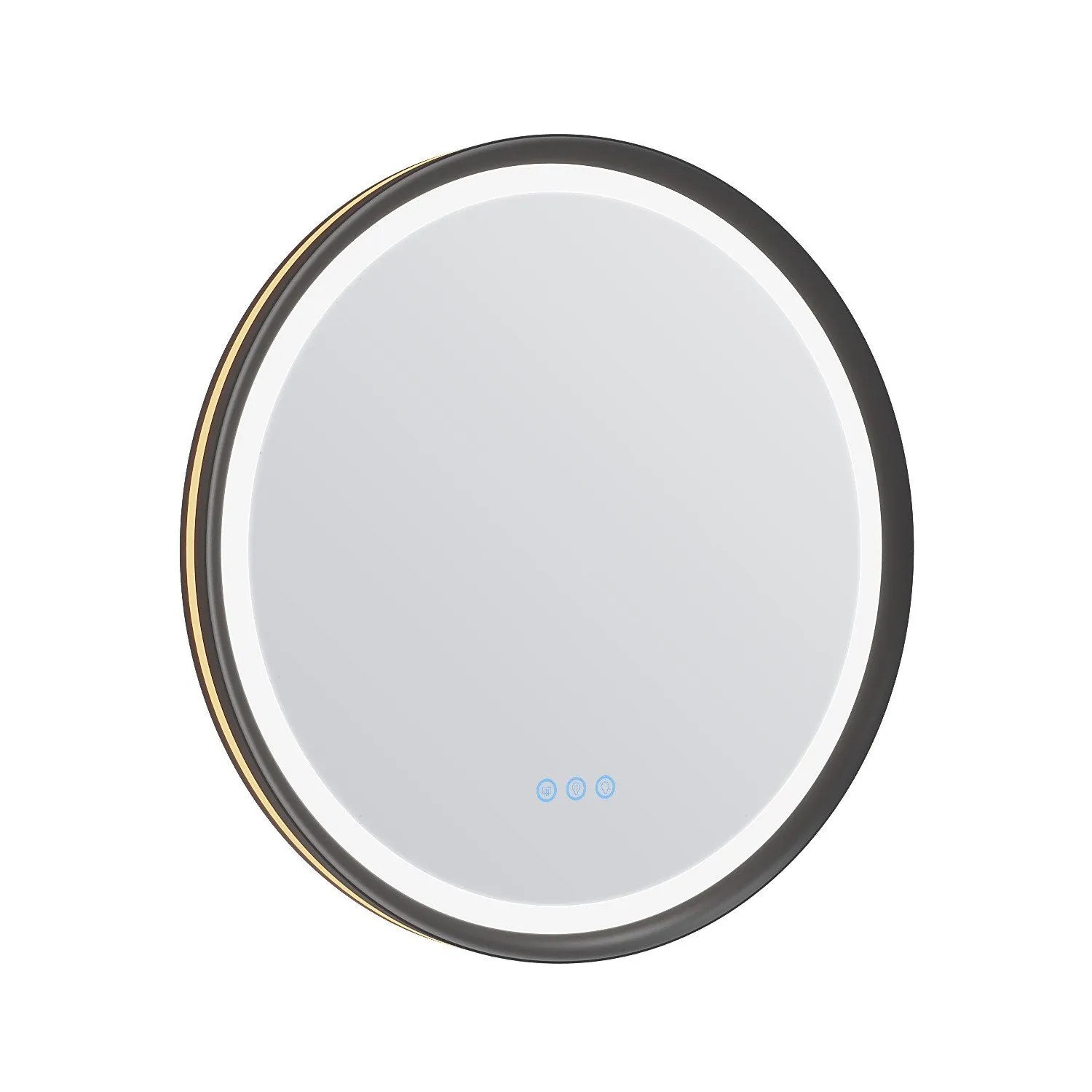 Aquabatos Rund LED Spiegel 60 cm Badspiegel mit Beleuchtung Dimmbar Antibes günstig online kaufen