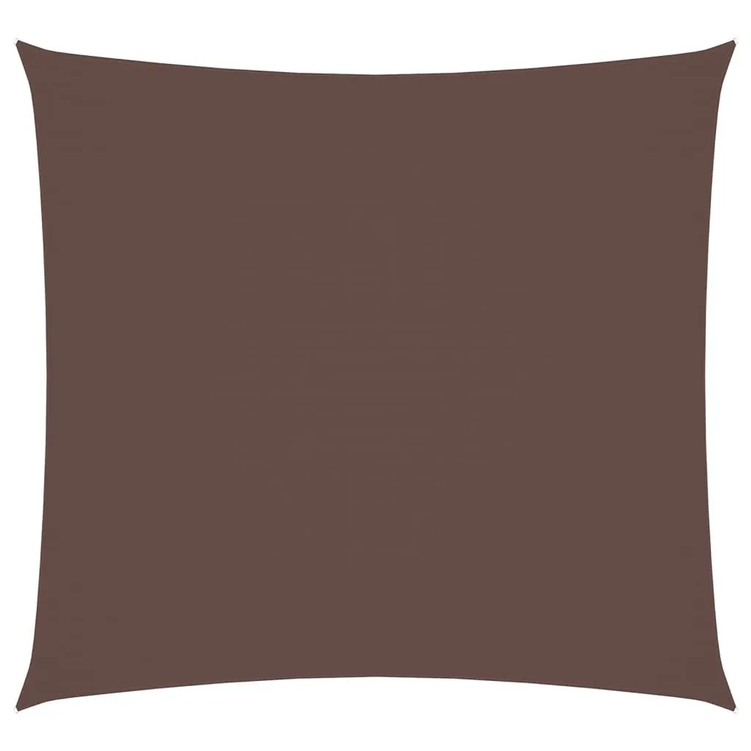 vidaXL Sonnensegel Oxford-Gewebe Quadratisch 7x7 m Braun 135803