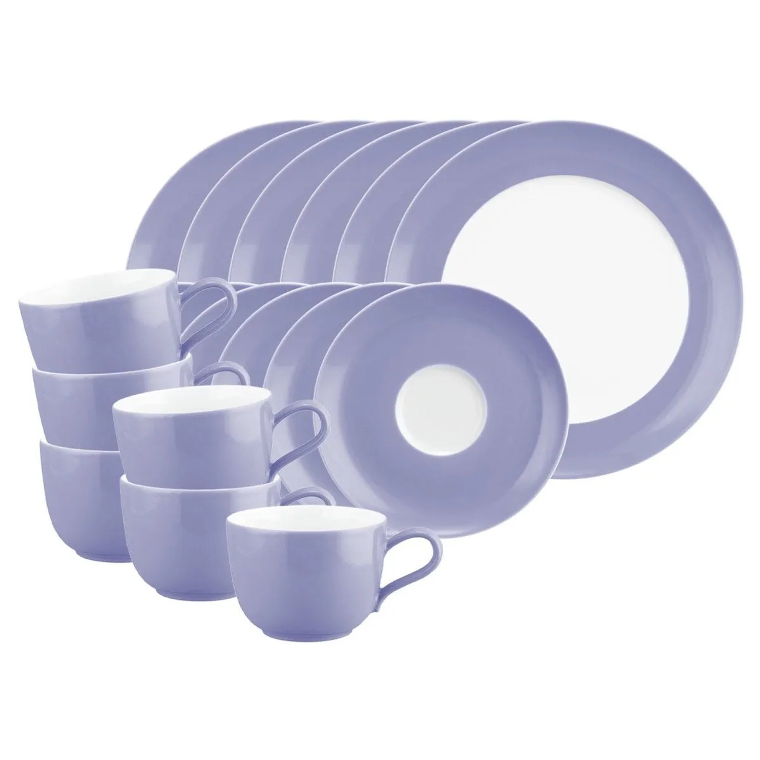 Seltmann Weiden Liberty Pure Colors Kaffeeservice 18-teilig Grape Purple