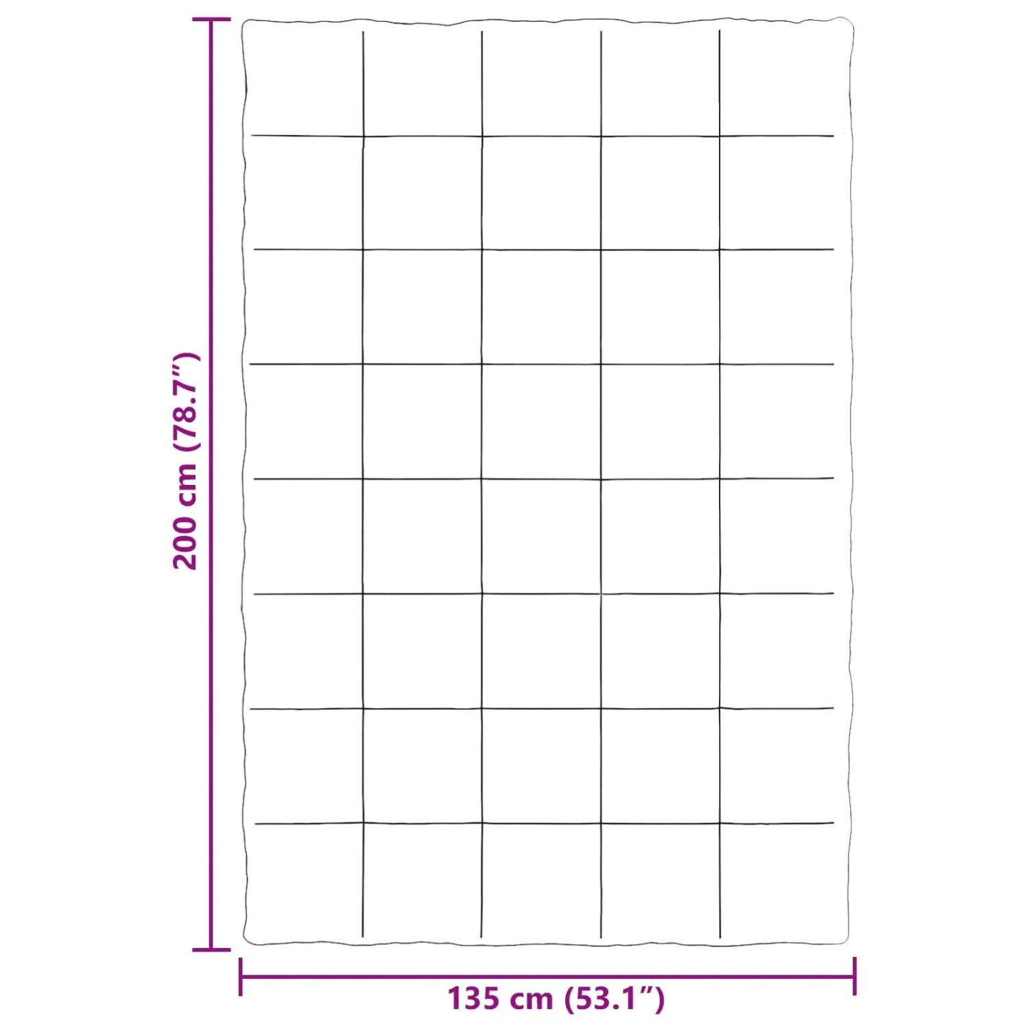 vidaXL Sommerdecke Gepolstert Hellgrau 135 x 200 cm Mikrofaser 42025917_10