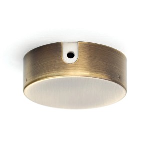 Orion Lightstyle Verteilerdose aus Metall, Ø 70 mm, in Antik-Optik zur Kabelabdeckung.