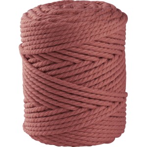 Makramee Garnrolle 5mm, 500g, gedreht, Mauve für Schmuckbasteln.