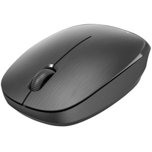 Schwarze Hama Funkmaus MW-110 mit 3 Tasten und Scrollrad für Computer & Multimedia.