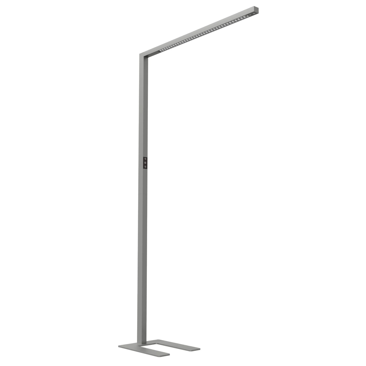 Oktaplex Alva Büro-Stehleuchte LED mit Bewegungsmelder Dimmbar 10800lm Warmweiß bis Tageslichtweiß 2700-5700K Silber