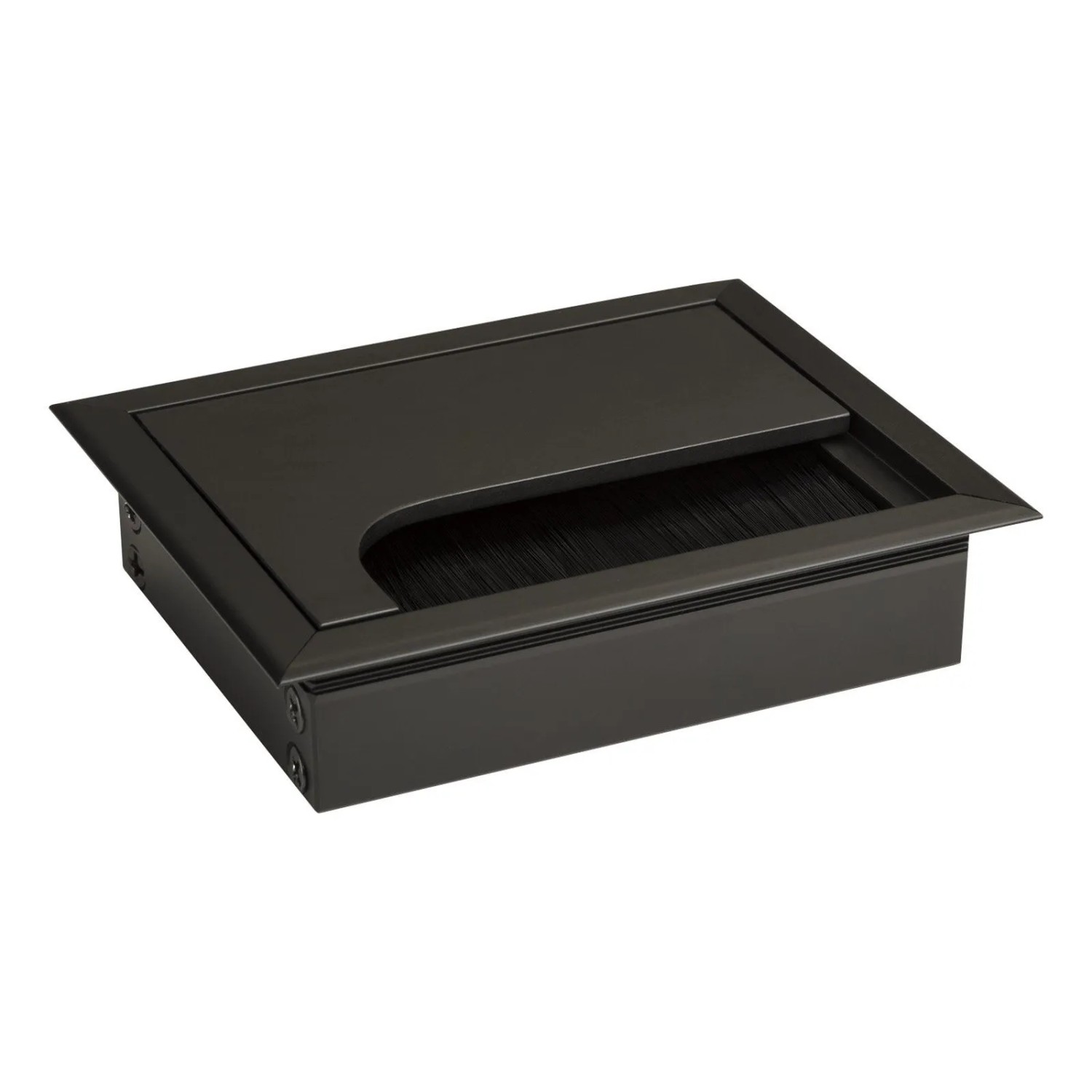 SOTECH CAVO Kabeldurchlass Kabeldose Eckig 100 x 80 mm Schwarz Eloxiert