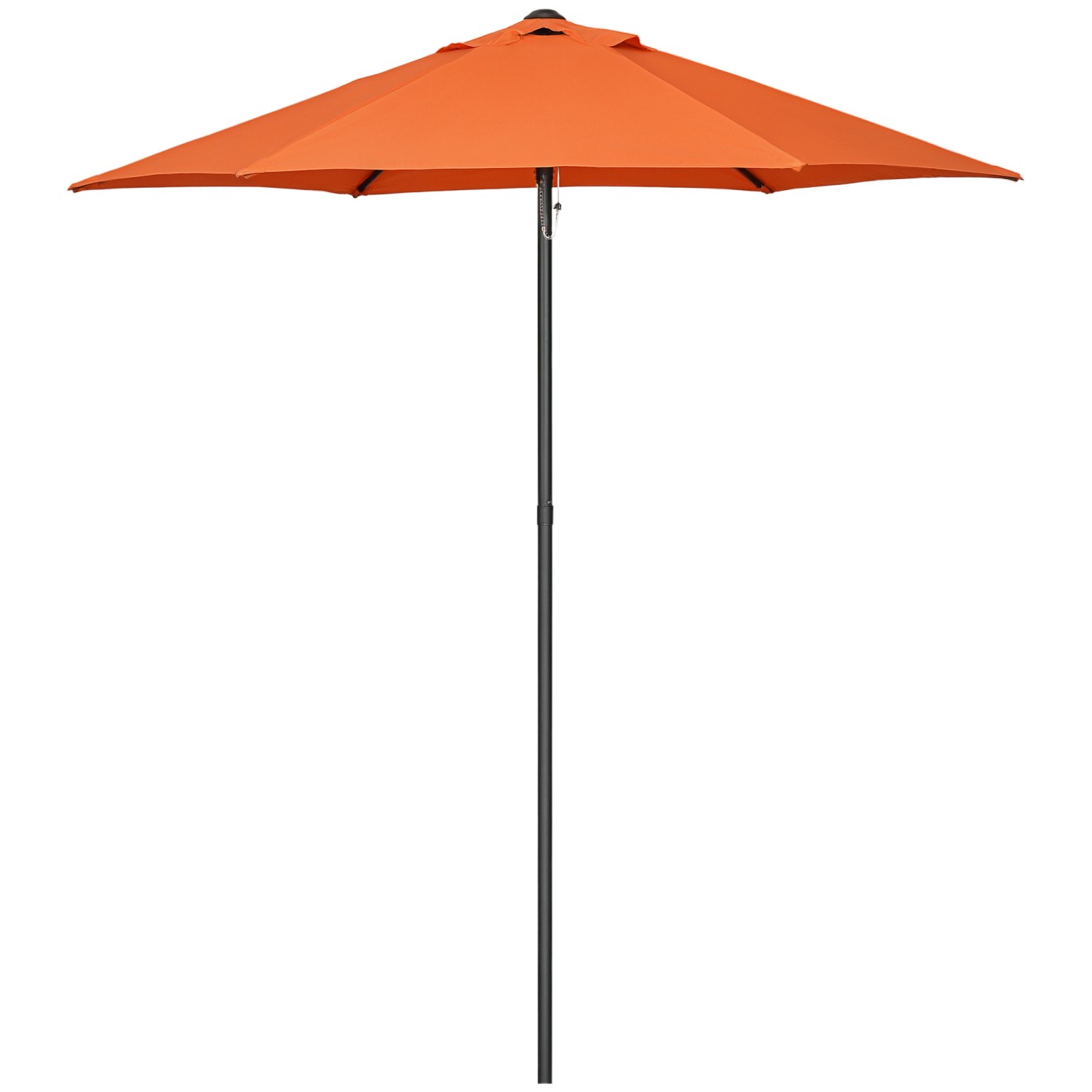 Outsunny Sonnenschirm Polyester Aluminium 1,96L x 1,96B x 2,04H m Orange