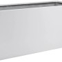 Weißer Vivanno Pflanzkübel Maxi, 100x45x45 cm, aus Fiberglas für Garten und Terrasse.