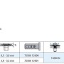Technische Zeichnung: GOEBEL M6 Blindnietmutter, Edelstahl A2, Senkkopf, Maße und Anzugsmomente.