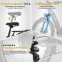 HITWAY E-Bike BK16: Verstellbarer Sattel, Federgabel und Shimano 7-Gang-Schaltung für optimalen Fahrkomfort.